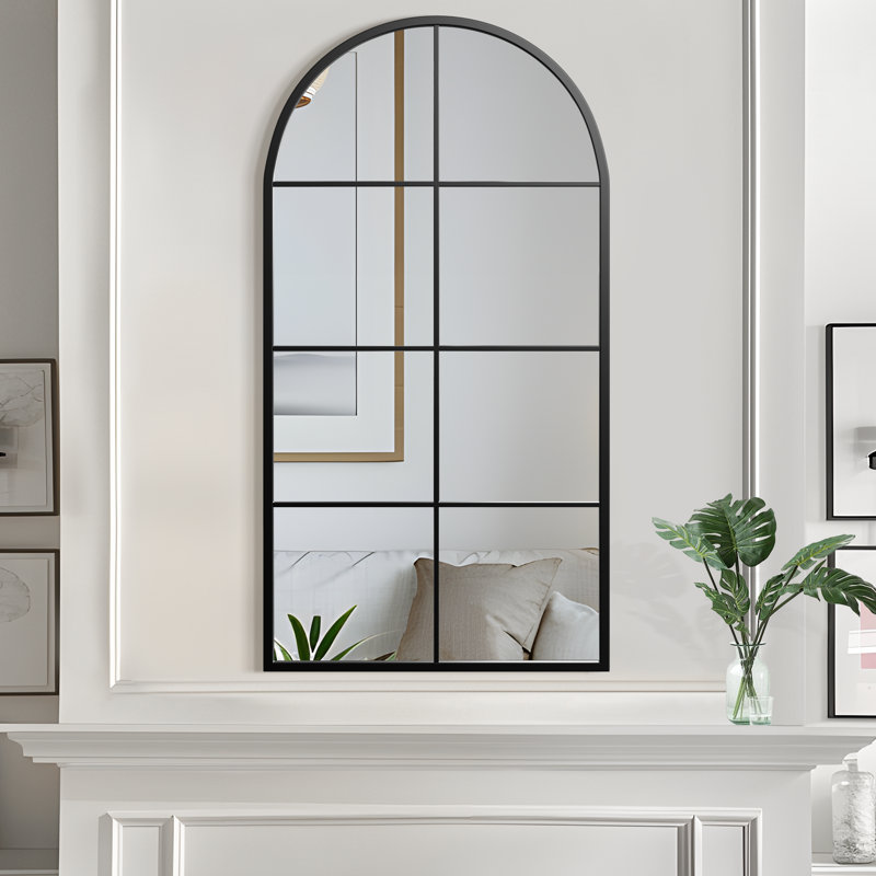 Miroir mural Lachlan, Noir