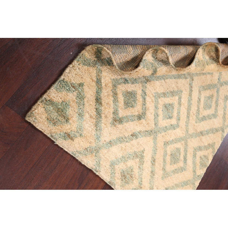 Tapis oriental géométrique marocain noué à la main 4 x 6
