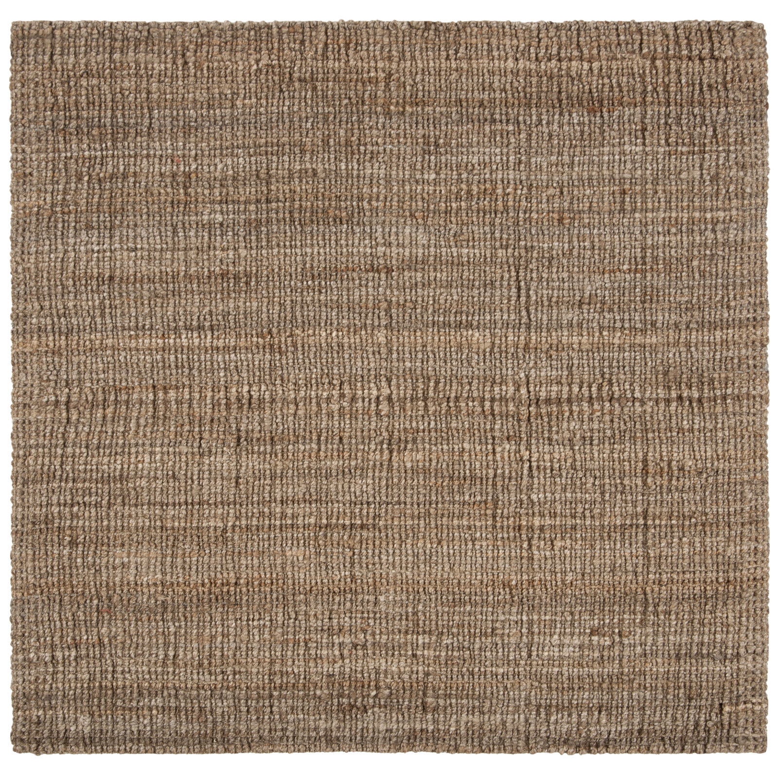Alda Natural Gray Hand-Woven Jute Rug, Square 8'