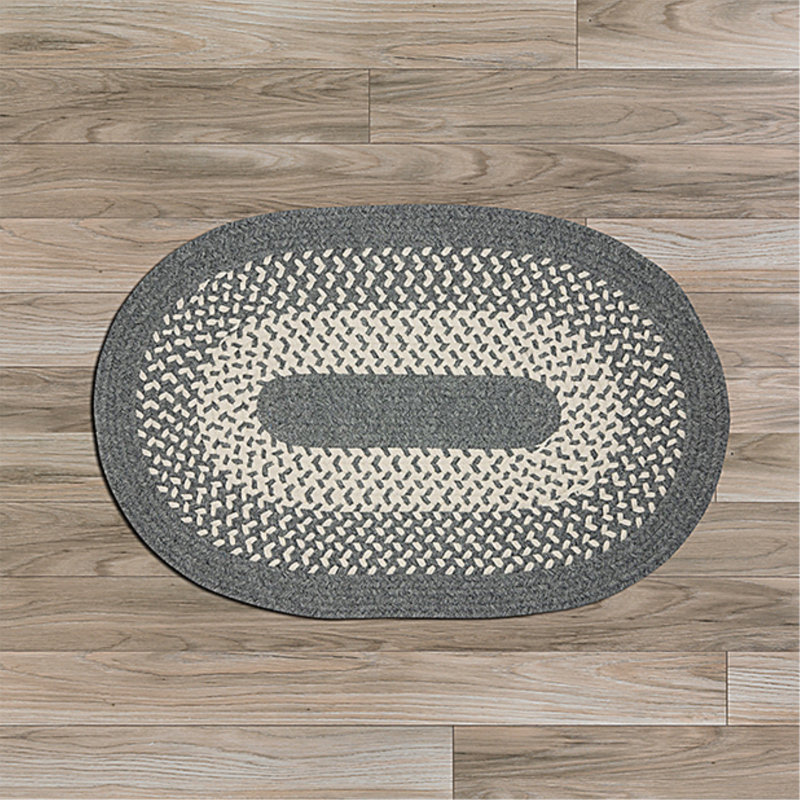 Alzamora Jackson - gris 12 po x 15 po, Ovale 2 pi x 3 pi