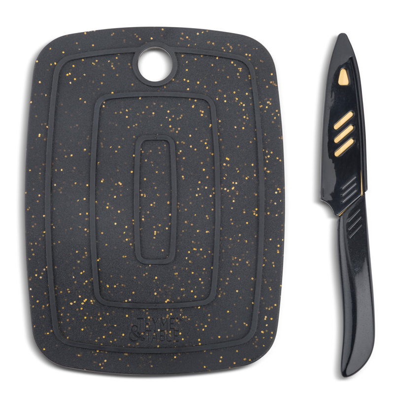 Bar Board with Knife, 2-Piece Set