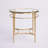 Genevieve 23" H Iron and Glass End Table