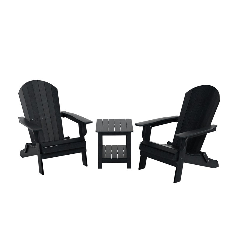 Arrlo 2 - Person Patio Conversation Set, Black