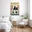 «Black Cat Laundry», reproduction d'art rectangulaire sur toile tendue 1 pièce-2100437775