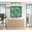 Murale botanique pelez et collez Christopher - Bleu jardin printanier-106738956