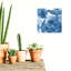 Abstrait bleu moderne, reproduction d'art sur toile-111814533