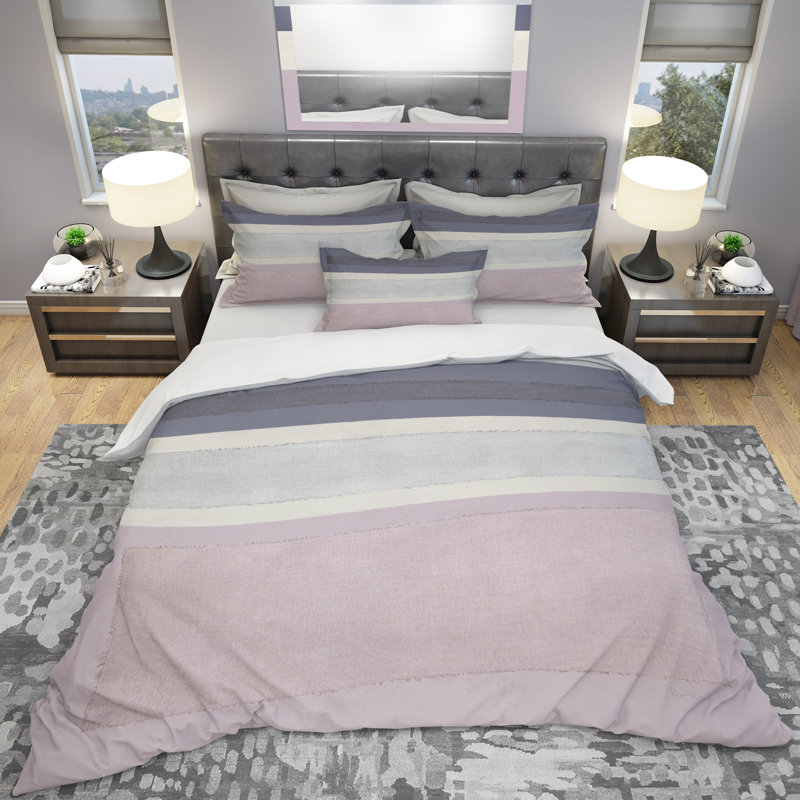 Painted Weaving IV FB - Ensemble de housse de couette moderne et contemporain - Microfibre de polyester