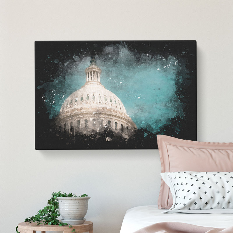 Capitol Hill White House - Wrapped Canvas, 50cm H x 76cm W x 3cm D