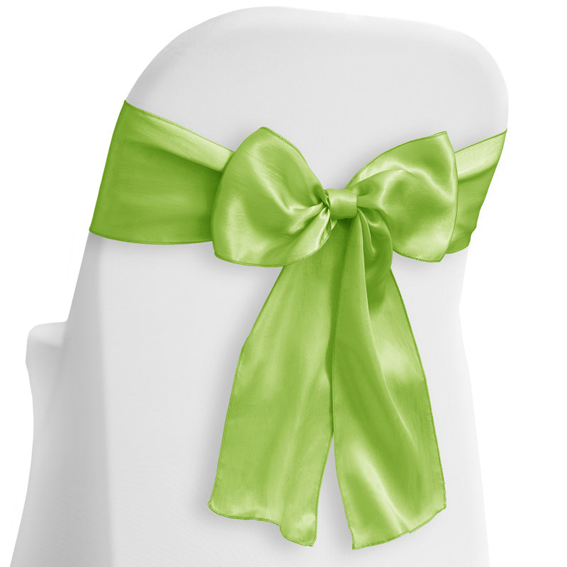 Ceinture élégante en satin, Vert lime