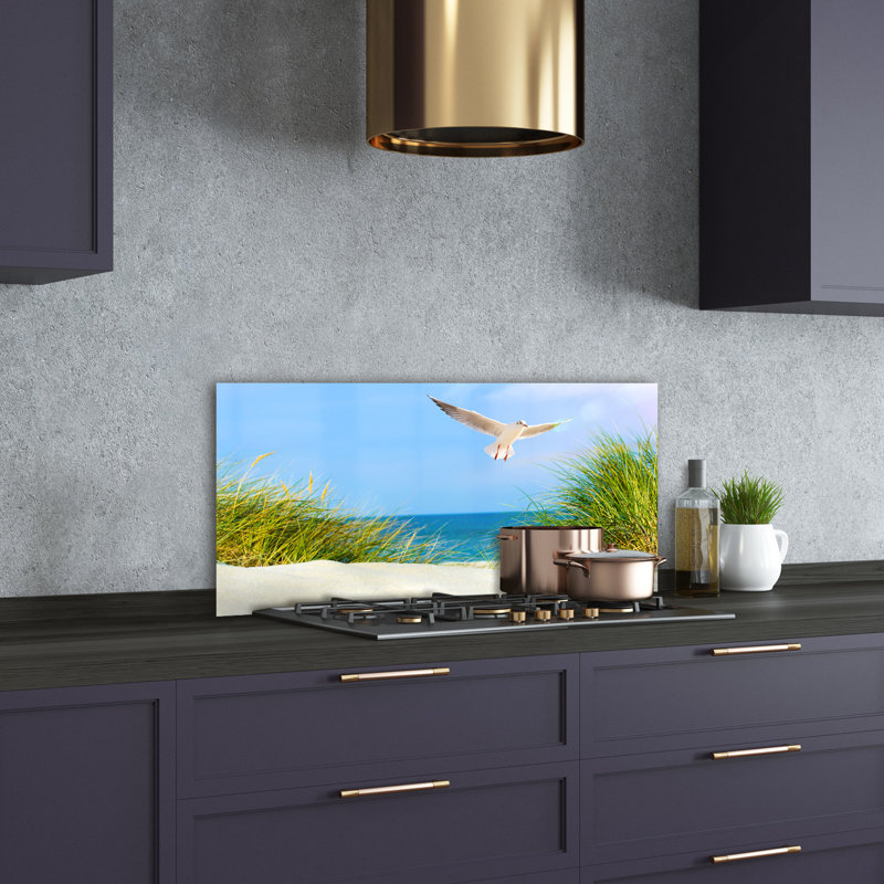 50cm W x 100cm L Glass Peel and Stick Panel