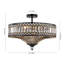 Kessler 6-Light Modern Crystal Semi-Flush Mount Ceiling Light
