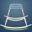Chaise berçante moderne simple et sophistiquée