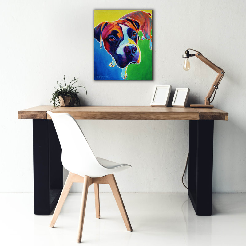 «Boxer - Leo» par Dawg Painter, H 24 po x l 20 po x P 0,75 po