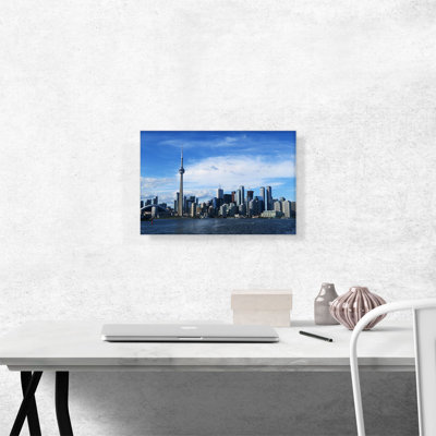 Toronto Canada Day Skyline - reproduction de photo sur toile tendue