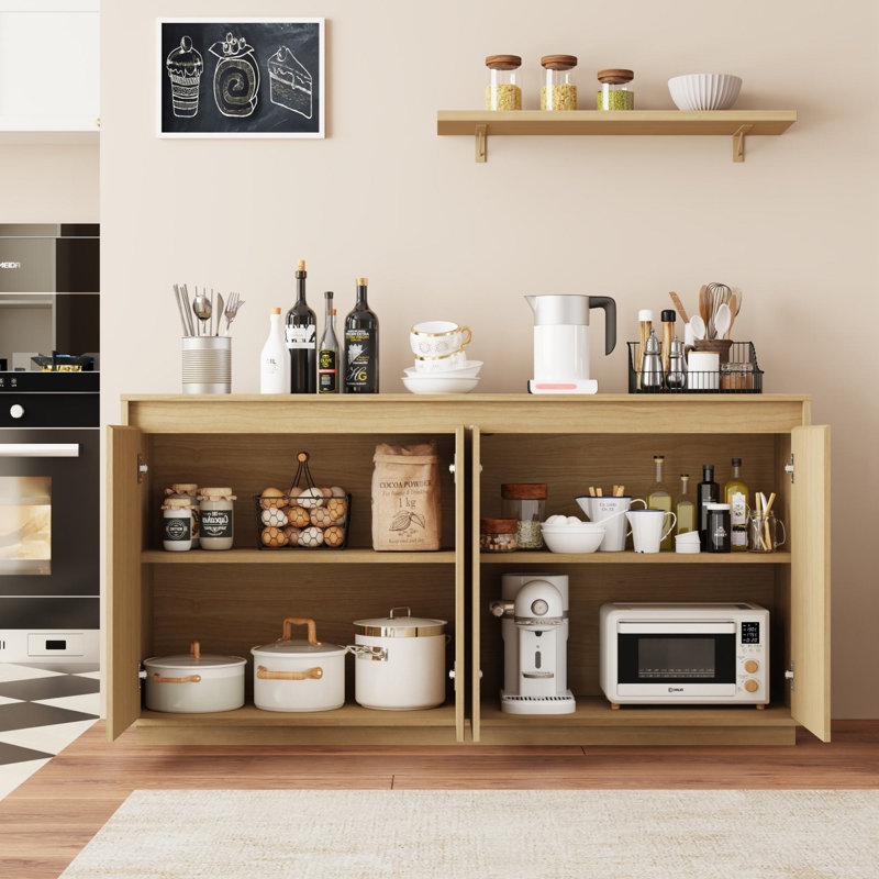 Buffet 4 portes Natural, Naturel