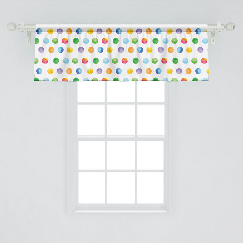 Ensemble de 2 cantonnières abstraites multicolores Ambesonne, L 54 po x L 18 po