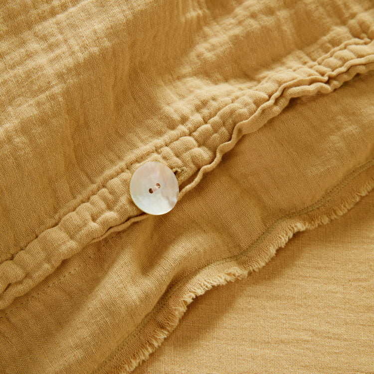 Solid Colour Duvet Cover, Emperor, Golden Yellow
