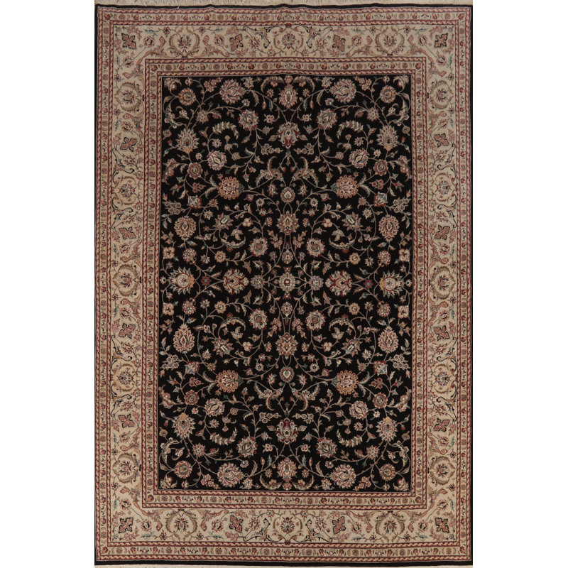 Tapis oriental floral All-Over Aubusson 9 x 12