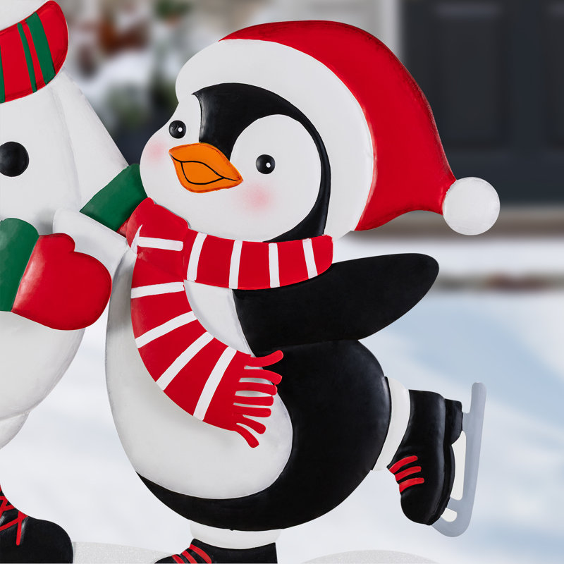 Piquet de Noël 32 po H Snowman