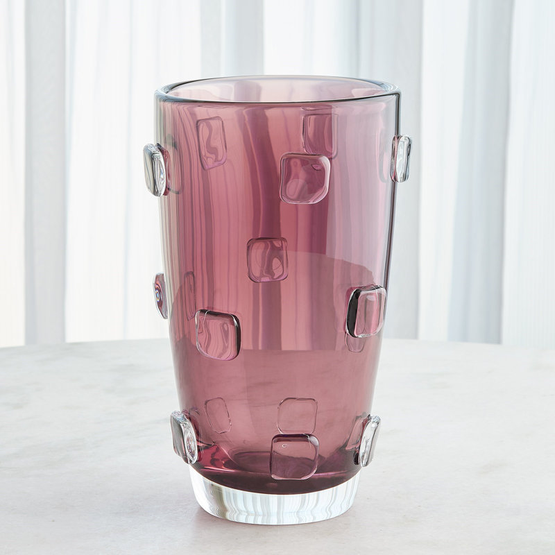 Ingot Vase-Plum-Sm, Plum