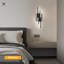 Applique murale moderne à DEL avec télécommande, luminaire mural noir à intensité variable pour meuble-lavabo, chambre à coucher, salon et salle à manger, lumière DEL écoénergétique de 12 W avec température de couleur réglable