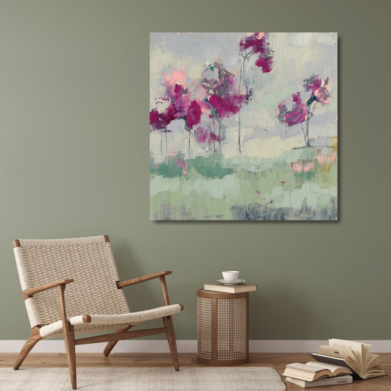 «Red Barrel Studio® Goldberger», galerie d'art sur toile tendue par Jennifer, fuchsia