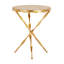 Edgar Cast Iron Pedestal End Table