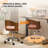 Ring-Shaped Wooden Back Office Chair With Foot Spikes And Wheels-1265467730