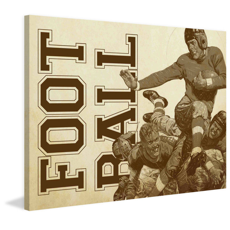College Football Alternative File Version by J.F. Kernan Print on Wrapped Canvas, 40" H x 48" W x 1.5" D