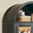 Arched China Cabinet Display Cabinet with Two Drawers Adjustable Shelves-290422707