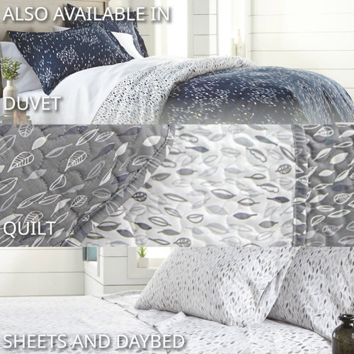 Arvle Down Alternative Molly Botanicals Reversible Comforter Set August Grove Size: Queen Comforter + 2 Pillow Shams