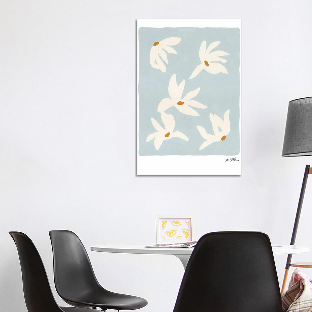 Abstract Floral I von Jen Wang Studios - Galerie-verpackte Leinwand Giclée auf Leinwand