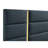 Navy Upholstered Queen Panel Bed