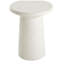 Table d'appoint d'extérieur H 24 po MGO Terrazzo, blanc