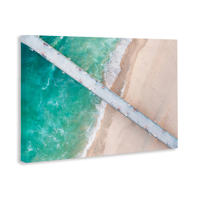 Toile vue sur la plage, vue de Jeff Poe, photographie, H 30 po x l 45 po