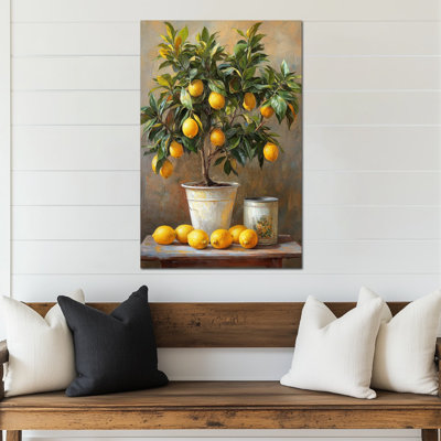 Art mural de citron, décoration murale de cuisine citron, affiche d'art mural en toile citron, fruits méditerranéen pour impression murale, impressions murales italiennes pour photos de cuisine, décoration murale 20 po x 30 po