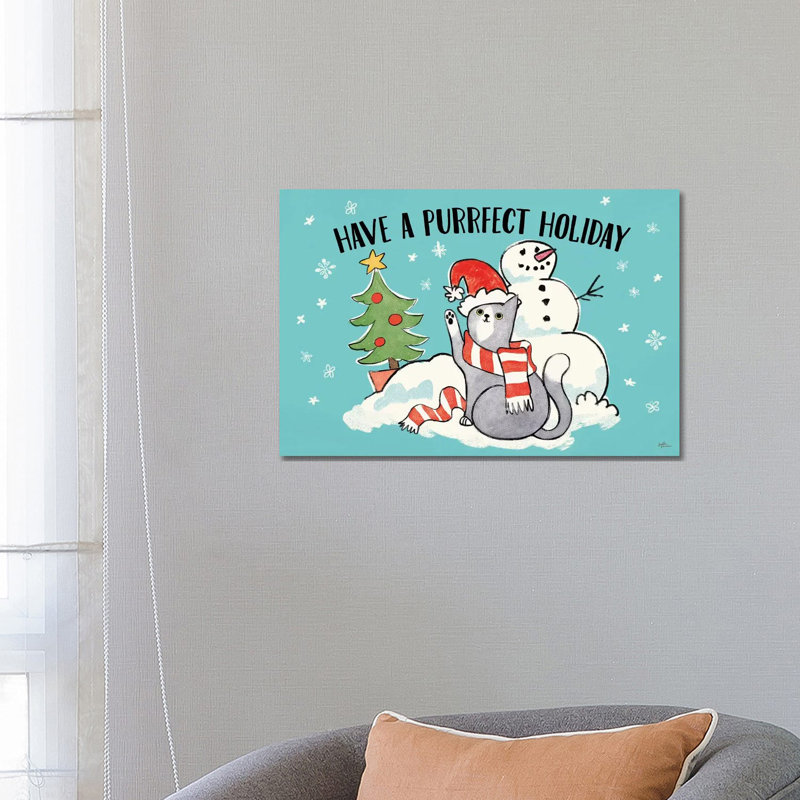 Santa Paws I by Janelle Penner - Wrapped Canvas Painting, 66.04 cm H x 45.72 cm W x 3.175 cm D