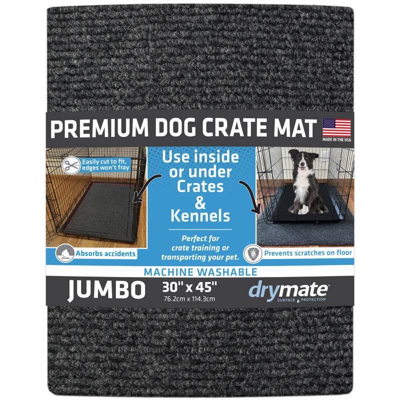 Tapis de cage pour chien Dashuri Premium, doublure de cage de protection pour chenils - absorbant, imperméable, lavable à la machine