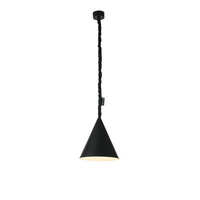 1 - Light Black Cone Pendant