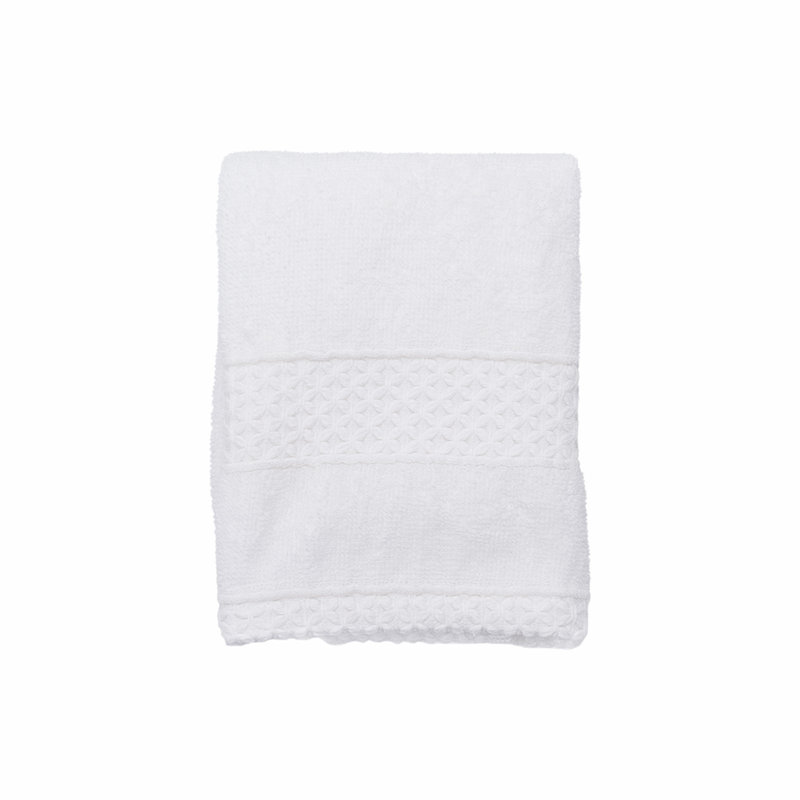 Aaidah Plush Washcloth, White