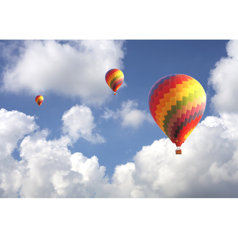 Montgolfière - photographie sur toile tendue, L 18 po x H 12 po