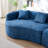 Space-saving Chenille Sofas, Modern Curved Design For Home