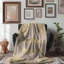 Couverture en sherpa de qualité supérieure Sands of Gold and Bronze - 1 pièce-97675252