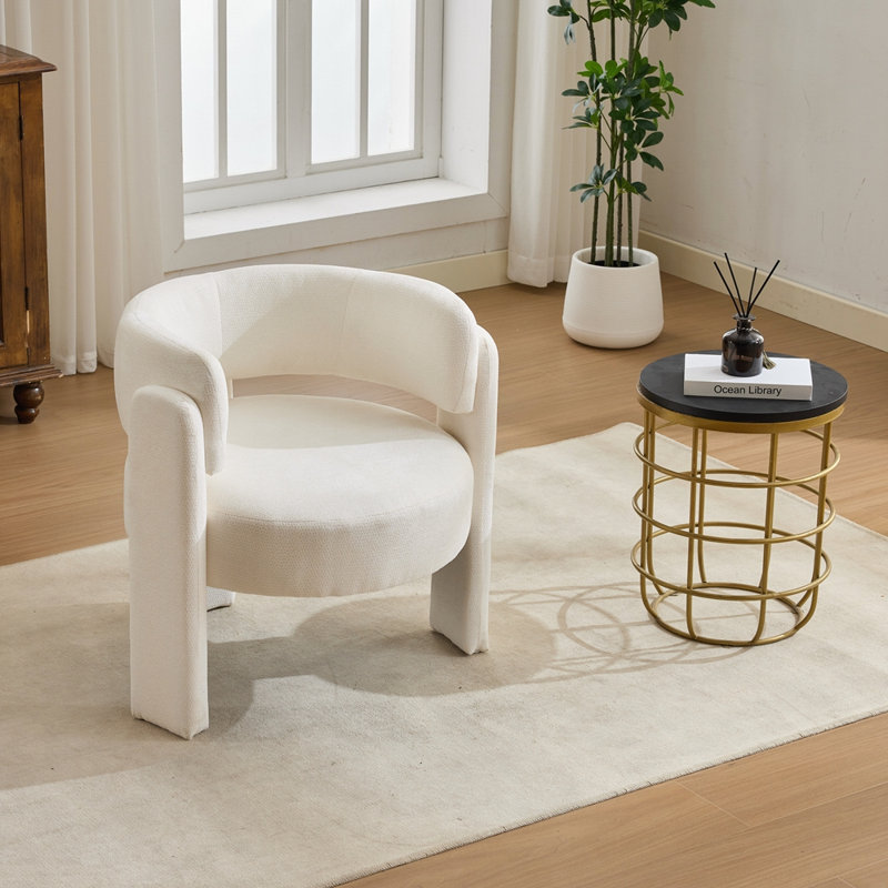 Fauteuil d'appoint Contemporary, Blanc ancien
