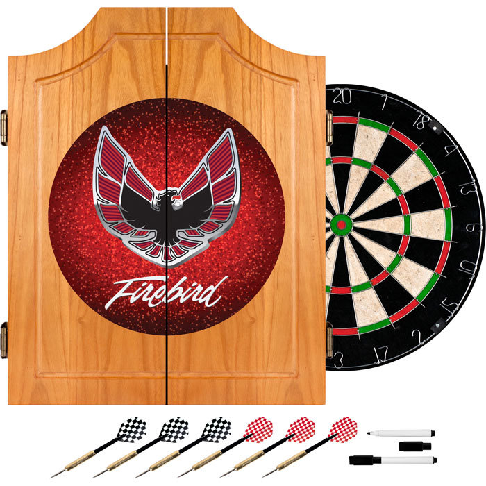 Ensemble d’armoires de jeu de fléchettes en bois firebird Pontiac