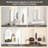 24 x 36 Inches Arched Medicine Cabinets with Mirror,Frameless Mirror Cabinet with Adjustable Shelves,Recess Or Surface Mounted-1930584674