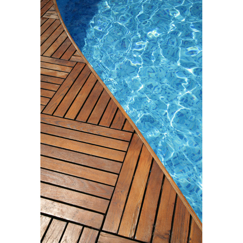 Swimming Pool - Wrapped Canvas Photograph, 36" H x 24" W x 1.25" D