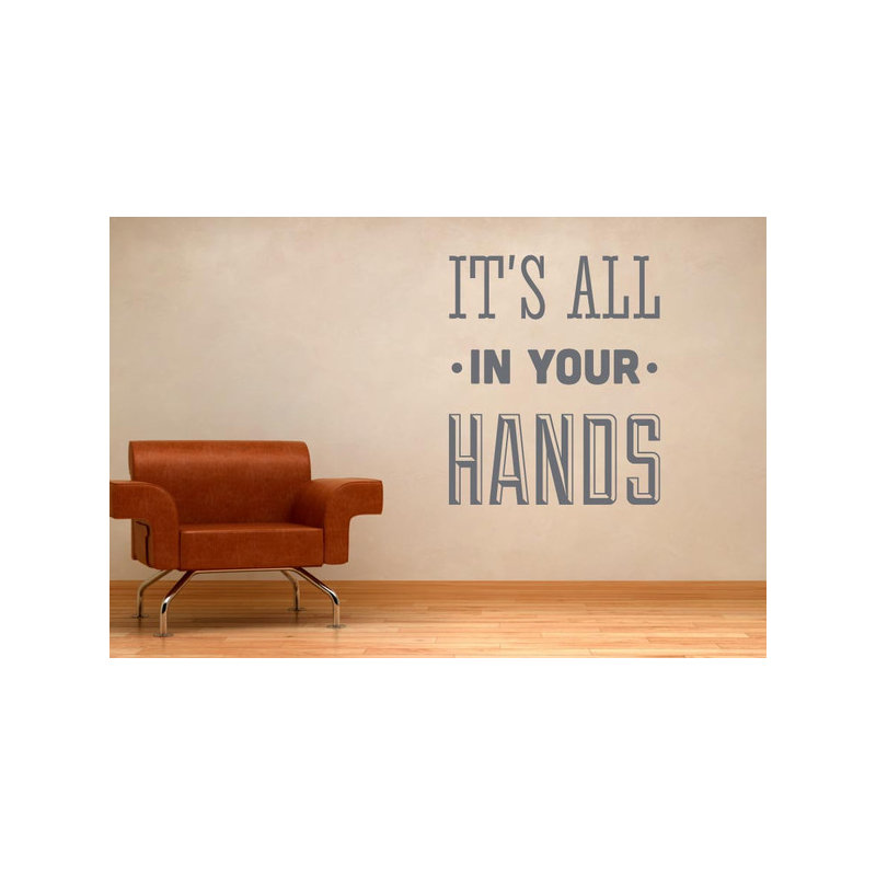 Non-Wall Damaging Wall Decal, Grey, Large