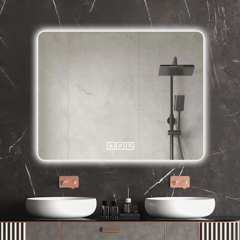 Miroir de salle de bain In LED, 28,02 po x 35,98 po