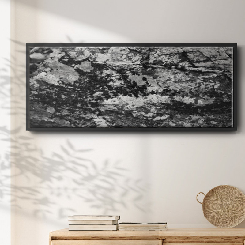 Found Textures XX- Framed Canvas, 20" H x 50" W